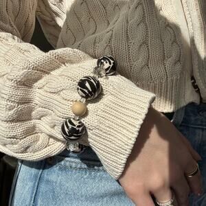 Animal Print Beaded Bracelet